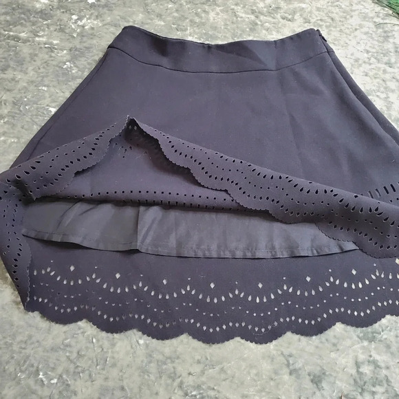 Loft Laser Cut Black Skirt - Picture 2 of 8
